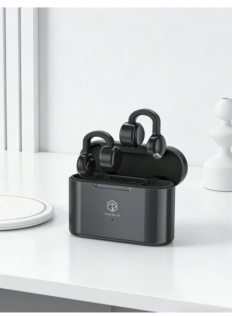 ROSESELSA OpenFree，Open-Ear ，Wireless TWS Bluetooth Earbuds LDAC Hi-Res 52H Playtime MIC AI Noise Reduction Ear Clip Non-In-Ear Clip On Headphones for Sports Running Office iOS Android - Image 3