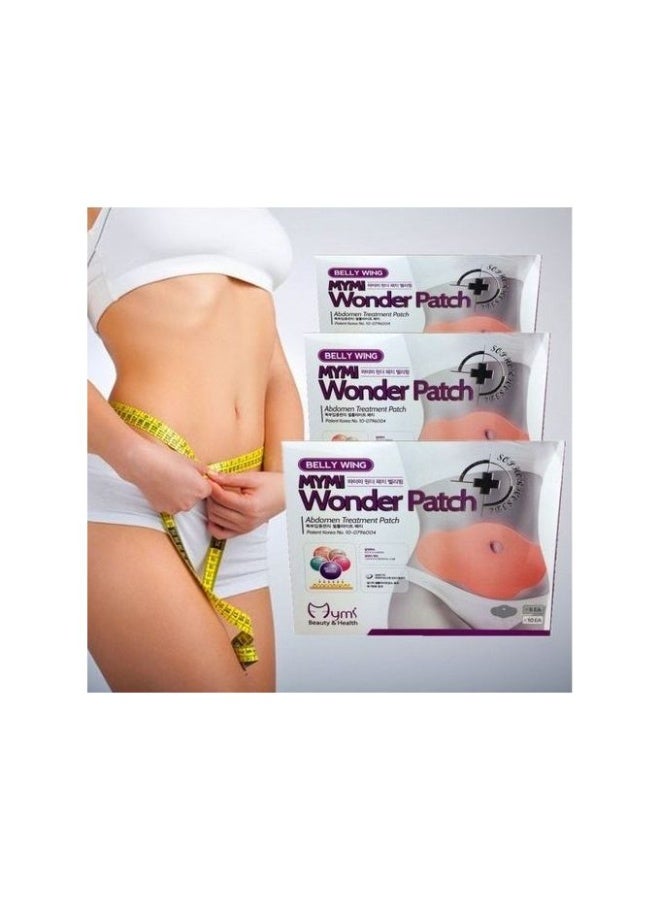 MYMI Korean Abdominal Patches – To tighten the abdomen and waist, reduce fat and sagging quickly and effortlessly | Effective formula for burning fat and sculpting the body with visible results from the first use – 5 patches - Image 4