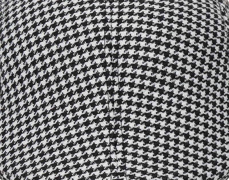 RR DESIGN Newsboy Cap Ivry/Golf/Flat Tweed Hats for Men-Pack of 1-Free Size- (Black & Grey Houndstooth Pattern) - Image 5
