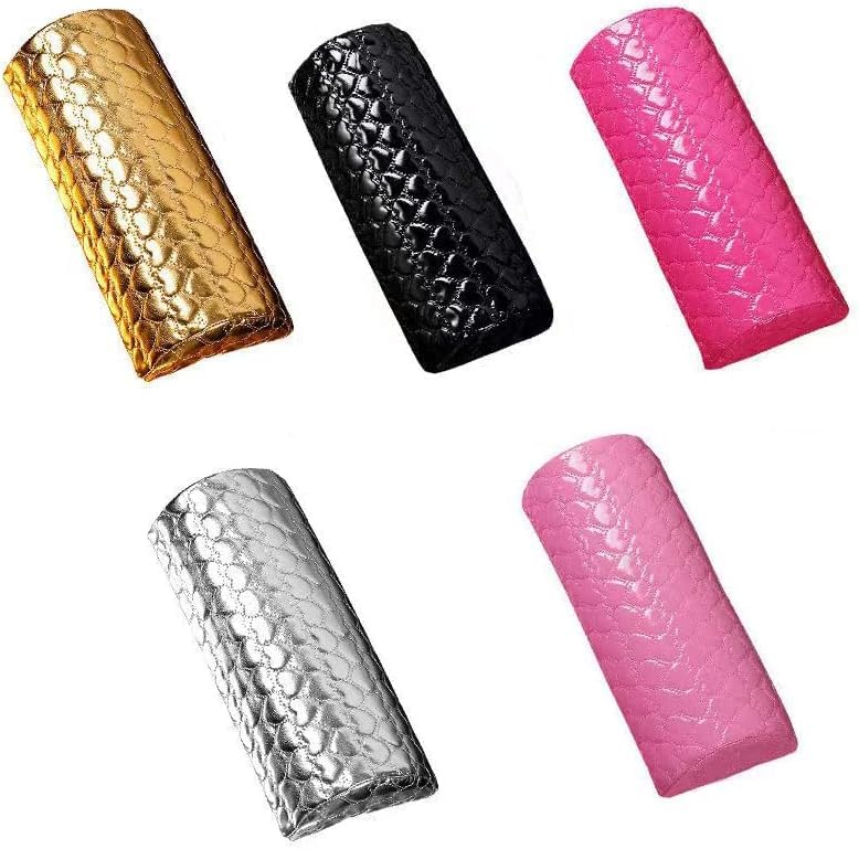 Ruby Face RUBYFACE Nail Pillow Hand Rest for Nails PU Leather Nail Hand Rest Cushion Salon Nail Arm Rest Pillows Manicure Hand Pillow for Table Desk Nail Armrest for Nails Art Salon Home Use 1 Pcs - Image 2
