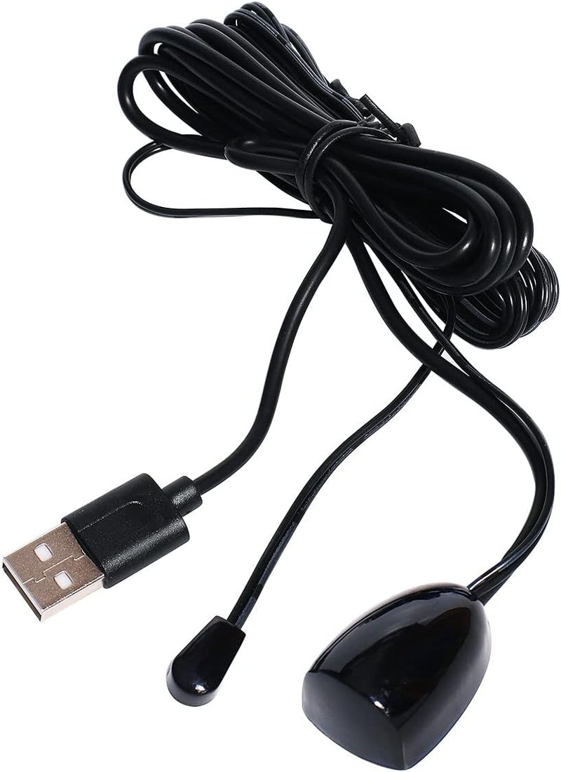 HOUSON كابل مكرر IR يعمل بالطاقة من USB، جهاز تحكم عن بعد شامل مع مستقبل إشارة ومرسل سلكي فردي، مجموعة نظام كابل - Image 1
