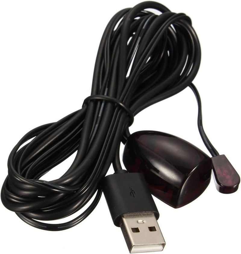 HOUSON كابل مكرر IR يعمل بالطاقة من USB، جهاز تحكم عن بعد شامل مع مستقبل إشارة ومرسل سلكي فردي، مجموعة نظام كابل - Image 3