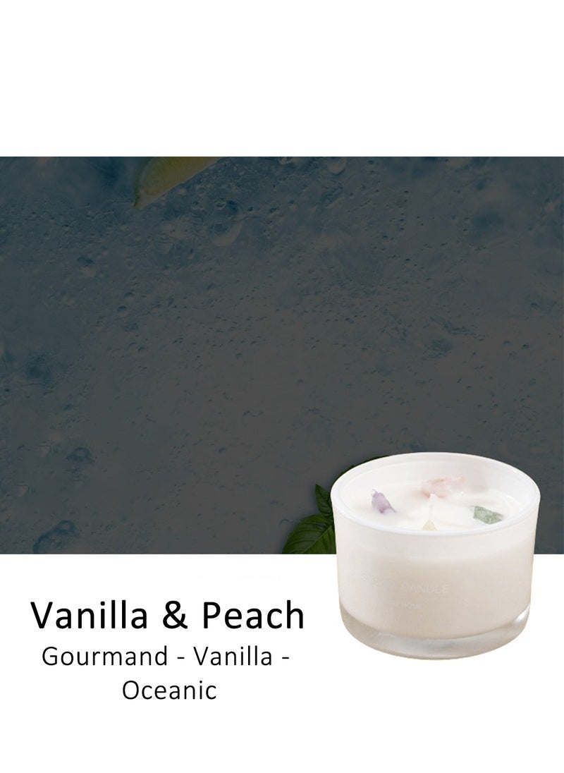 ruidisen Scented Candle, Long Lasting Soy Wax Aromatherapy Fragrance Candle for Home Office Spa Room Decor 90g White  - Image 2