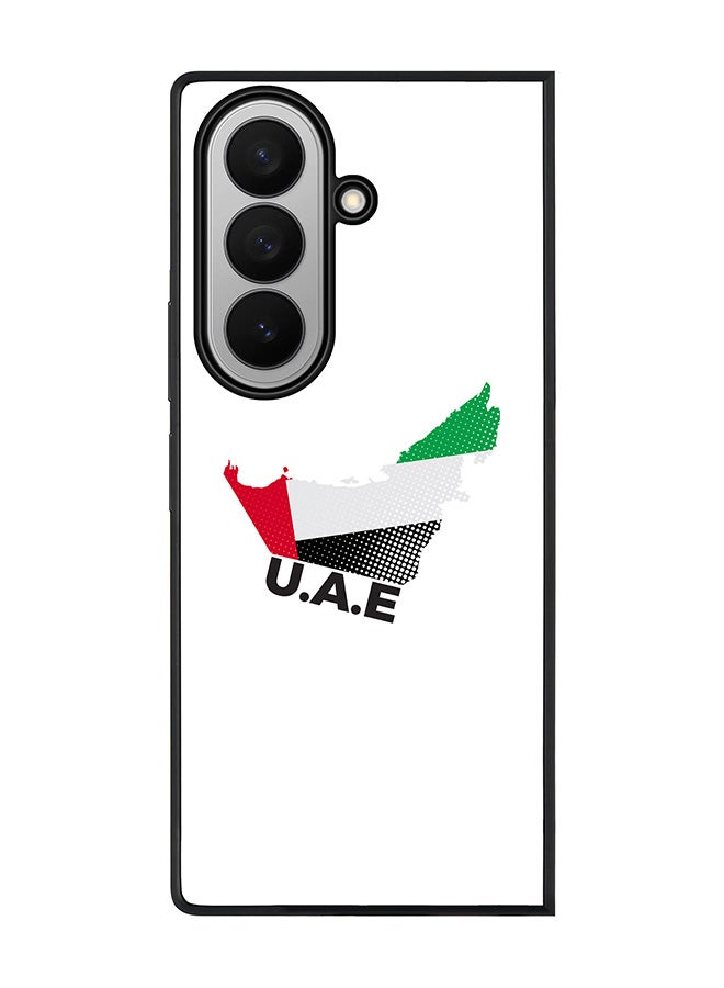 Stylizedd For Samsung Galaxy Z Fold7 Case,Slim fit Camera Protection, Shockproof Thin Phone cover  - UAE Map