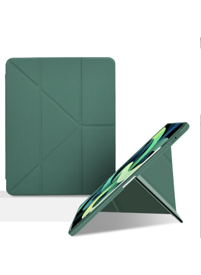Case for  Honor Pad X9 11.5 Inch， Triple Fold Y-shaped Design, Multi Angle, Leather Tablet Cover With Pen Slot, Automatic Wake-up/sleep,Green - Image 2