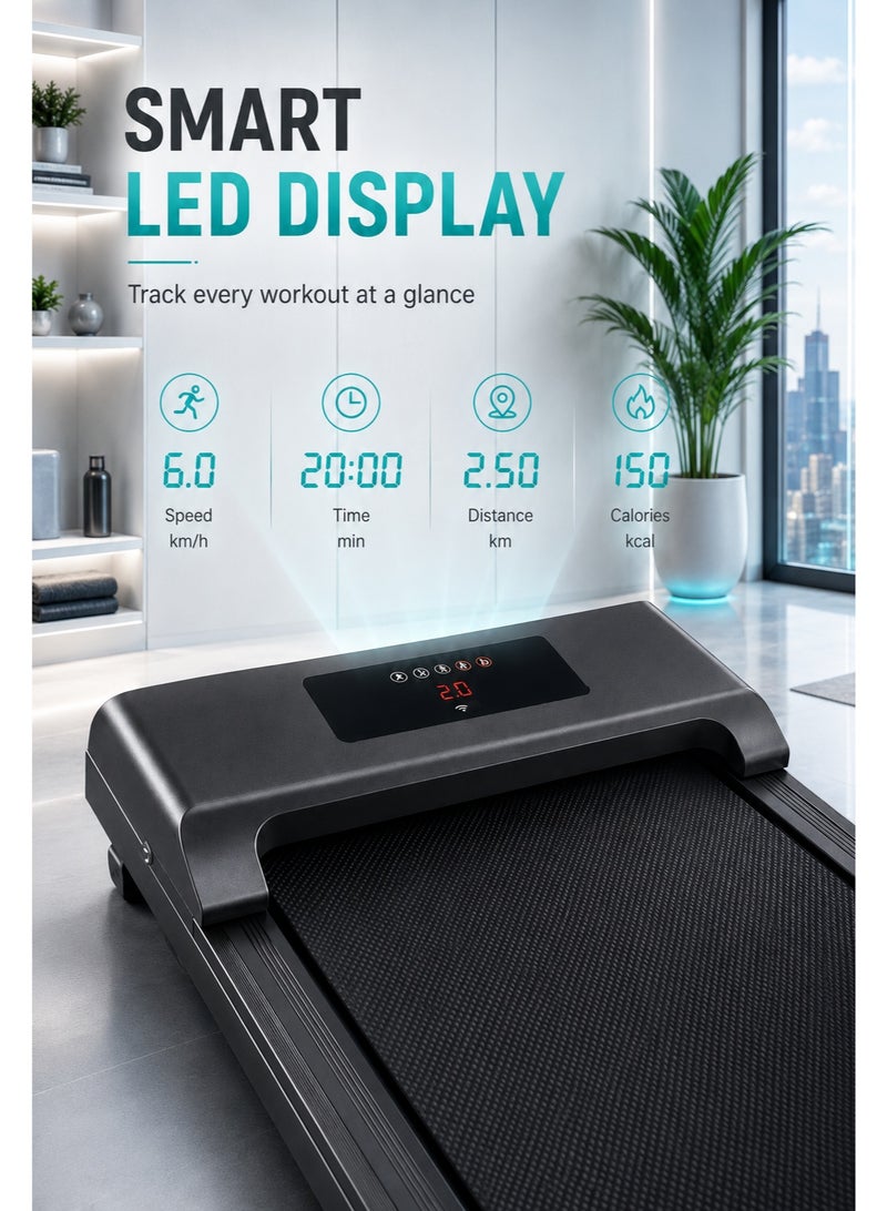 RUIYADA Upgraded Walking Pad Treadmill, Smart Walking Pad, Quiet Under Desk Treadmill for Home Use, Remote Control & App-Enabled, No Assembly Required, Fitness Data Recording - Image 3
