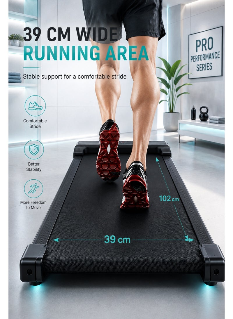 RUIYADA Upgraded Walking Pad Treadmill, Smart Walking Pad, Quiet Under Desk Treadmill for Home Use, Remote Control & App-Enabled, No Assembly Required, Fitness Data Recording - Image 5