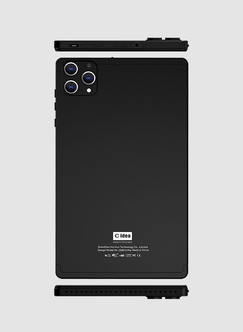 سي آيديا جهاز لوحي ذكي CM513 Pro يعمل بنظام Android مع شاشة مقاس 7 بوصات باللون الأسود وذاكرة الوصول العشوائي (RAM) سعة 8 جيجابايت وذاكرة تخزين داخلية 512 جيجابايت وشبكة Wi-Fi 5G LTE - إصدار عالمي - Image 3