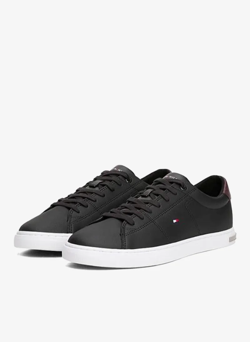 Tommy Hilfiger Black Essential Low Top Sneakers for Men | Best Price UAE