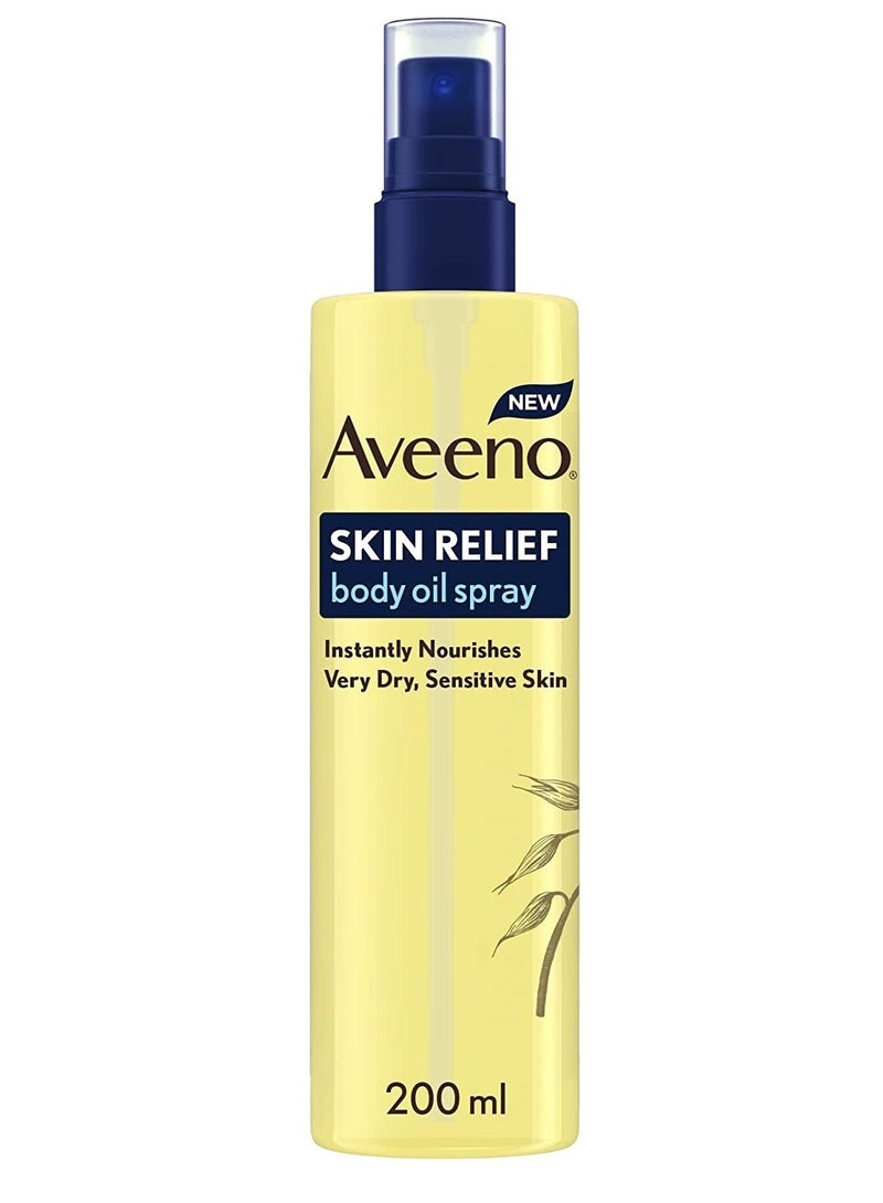 Aveeno Skin Relief Body Oil Spray 200ml - Image 1