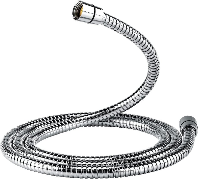 Eisinly Shower Hose, 79 Inches Extra Long Stainless Steel Handheld Shower Head Hose with Brass Insert and Nut, Flexible, Chrome - Image 1