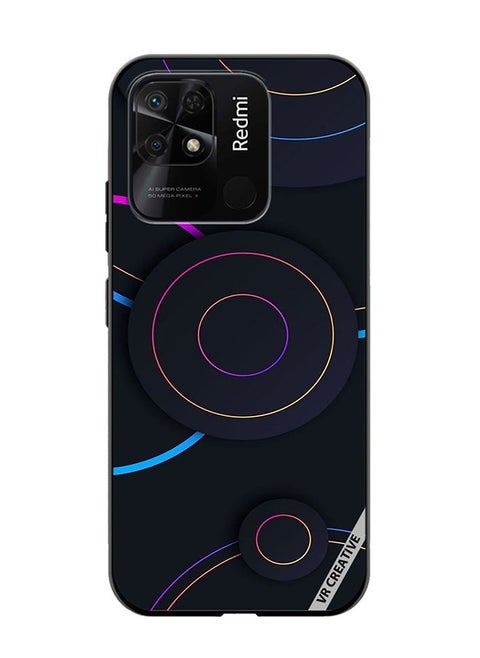 Protective Case Cover For Xiaomi Redmi 10C Circles Dots Design Multicolour