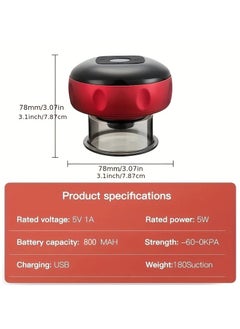 LIMOS 4-in-1 Smart Vacuum Cupping Therapy Massager with Electric Heating, Black Light Therapy, USB Rechargeable, Oil-Infused for Targeted Pain Relief, Muscle Soreness, Circulation, Skin Tightening, and Beauty Spa Experience - Portable, Intelligent & Home Use Kit  - Image 4