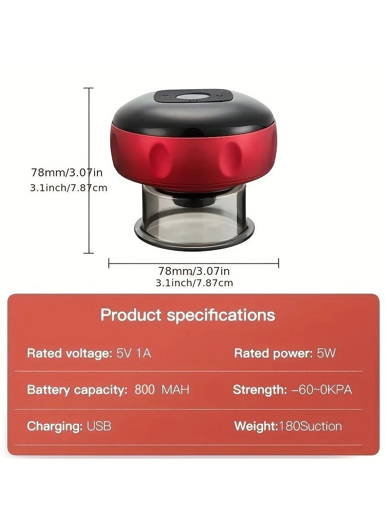 LIMOS 4-in-1 Smart Vacuum Cupping Therapy Massager with Electric Heating, Black Light Therapy, USB Rechargeable, Oil-Infused for Targeted Pain Relief, Muscle Soreness, Circulation, Skin Tightening, and Beauty Spa Experience - Portable, Intelligent & Home Use Kit  - Image 4