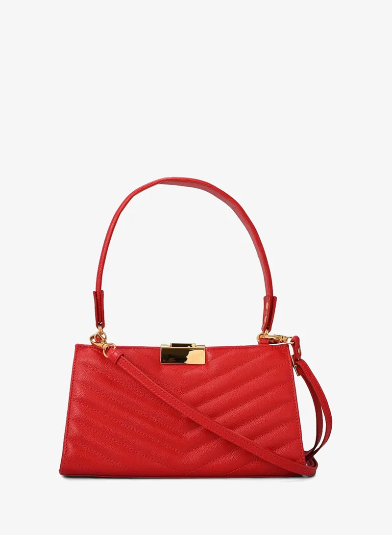 Carmen Steffens  Red Ruby Quilted Shoulder Bag for Women | Best Price UAE