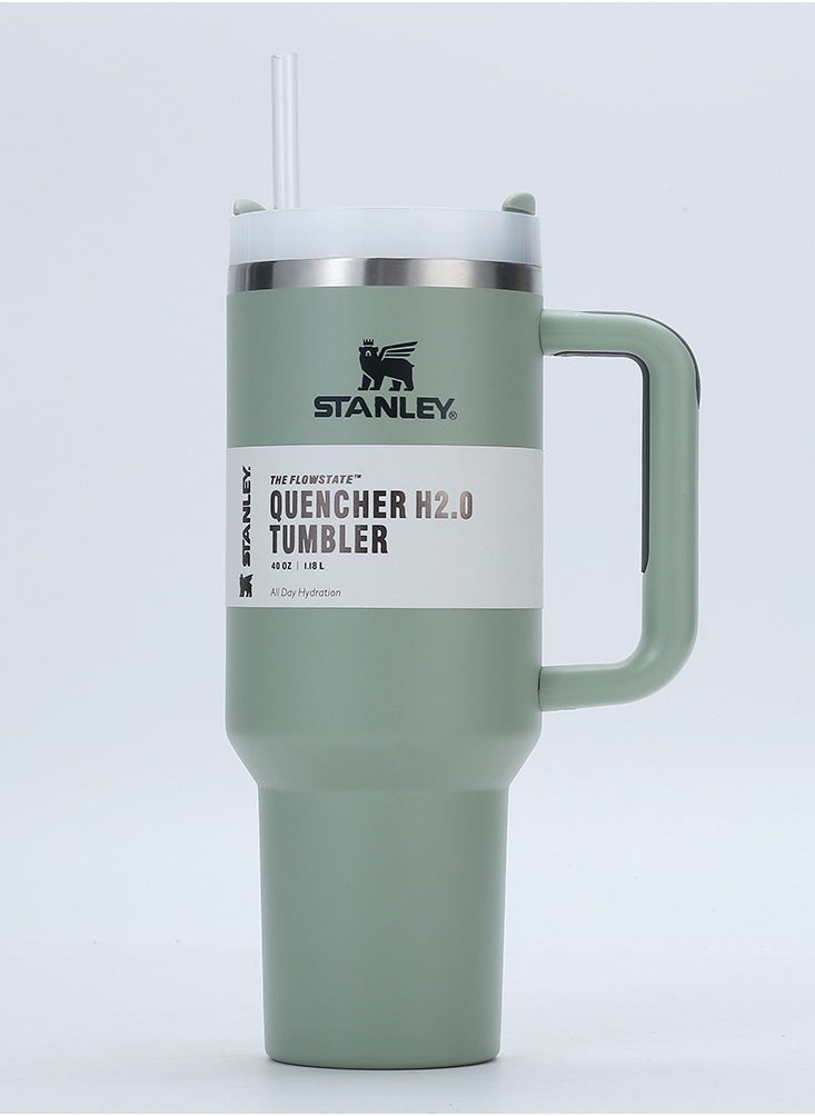 Stanley - Stanley Stainless Steel Tumbler - Vacuum Insulated Water Bottle for Home, Office or Car, Reusable Tumbler with Leak-Proof Straw, Keeps Cold for 11 Hours or Iced for 2 Days, 40 oz - Image 1