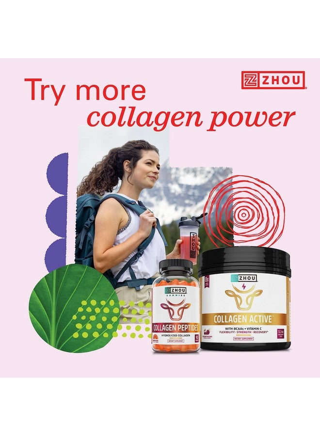Zhou Collagen Peptides - Pure Hydrolized Collagen Powder for Women & Men, Grass Fed Natural Bovine Collagen for Skin, Hair Growth, Joints & Bones - 18 oz Jar (46 Servings) - Image 5