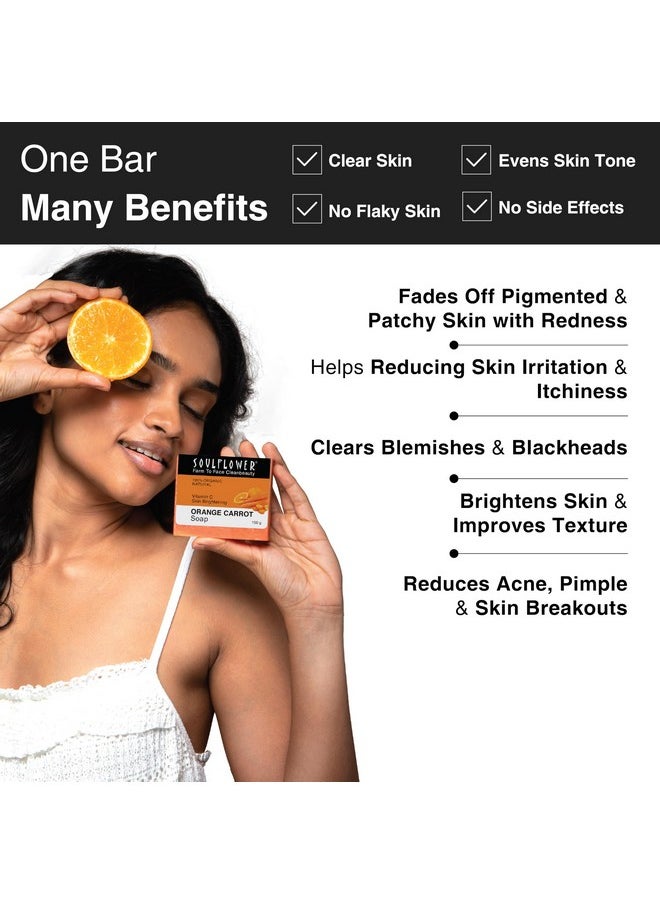 Soulflower - Orange Carrot Soap Pack Of 2 (150G Each) - Image 1