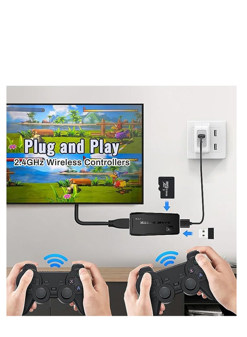 SH PROTECT TOUCH Sh-Protect Retro Game Console, Plug and Play Video Games 4K HDMI Output for TV, Classic Game Console, Built in 10000+ Games with 9 Emulators and 2 Controller for Kids & Adults (64G) - Image 2