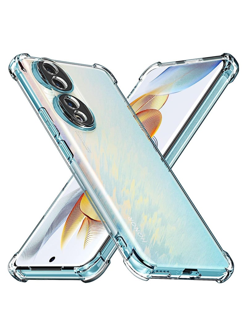 Case for Honor 90 Clear Cover Shockproof flexible TPU Bumper Cover Transparent Anti scratch Cover Full Camera Protection designed for Honor 90  - Image 1