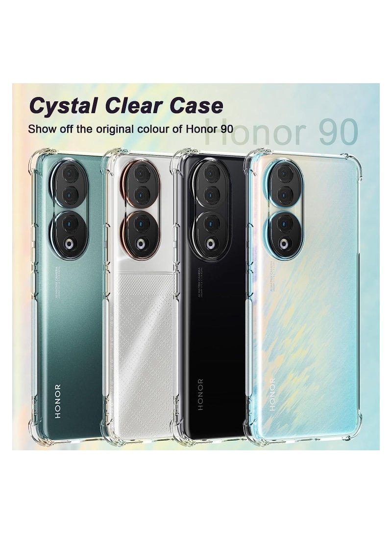 Case for Honor 90 Clear Cover Shockproof flexible TPU Bumper Cover Transparent Anti scratch Cover Full Camera Protection designed for Honor 90  - Image 3