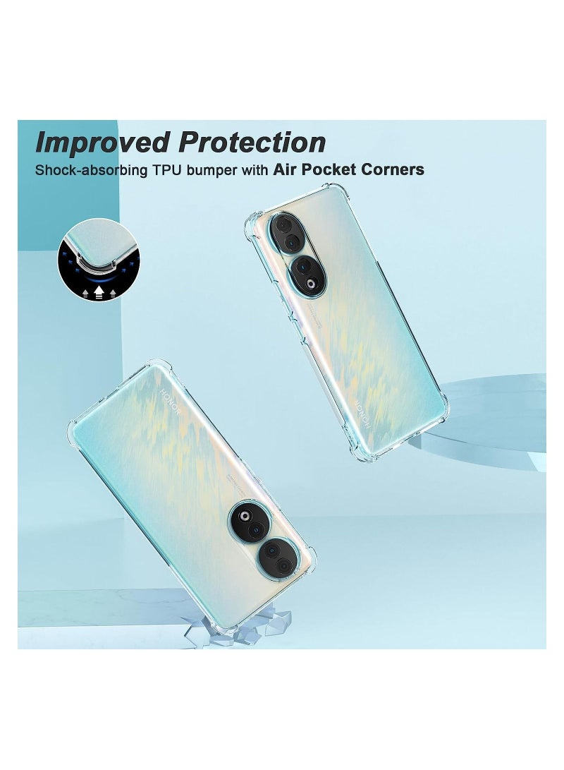 Case for Honor 90 Clear Cover Shockproof flexible TPU Bumper Cover Transparent Anti scratch Cover Full Camera Protection designed for Honor 90  - Image 5