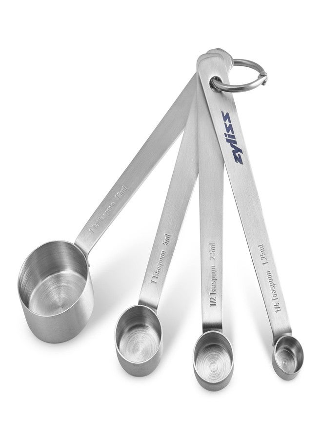 Zyliss Premium Stainless Steel Measuring Spoons - Stainless Steel Measuring Spoon Set - Dry Ingredient Nesting Measuring Spoons - Premium Bakeware & Kitchen Tools - 4 Piece - Image 1