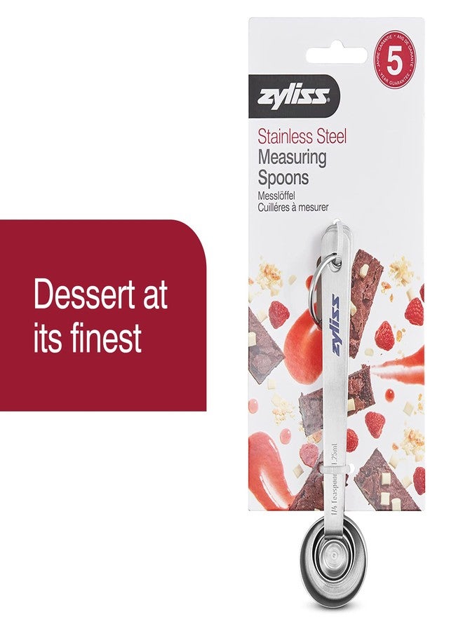 Zyliss Premium Stainless Steel Measuring Spoons - Stainless Steel Measuring Spoon Set - Dry Ingredient Nesting Measuring Spoons - Premium Bakeware & Kitchen Tools - 4 Piece - Image 2