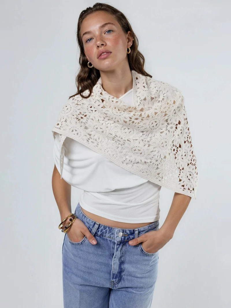 Qustyle QU STYLE Multi-Use Triangle Scarf