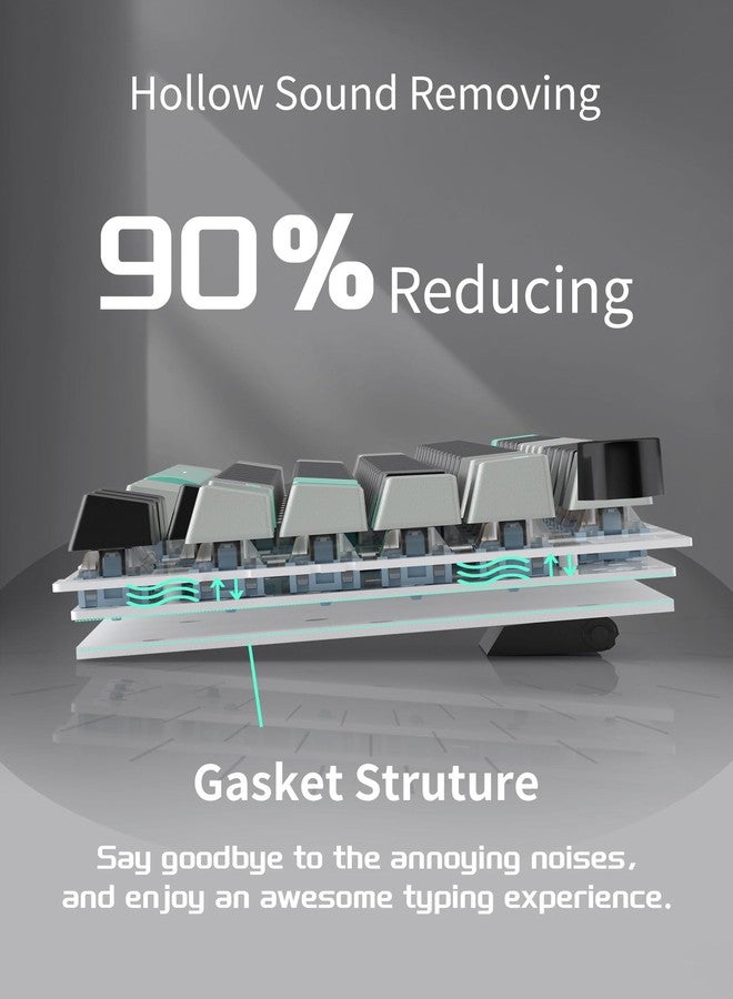 MageGee SKY81 75% Mechanical Gaming Keyboard, Hot Swappable Joint, Custom Creamy Keyboard with 5-Layer Sound Dampening, Knob Control, RGB Backlight, NKRO - Image 2