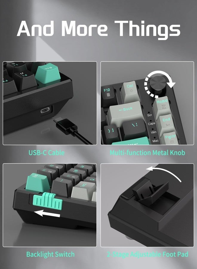 MageGee SKY81 75% Mechanical Gaming Keyboard, Hot Swappable Joint, Custom Creamy Keyboard with 5-Layer Sound Dampening, Knob Control, RGB Backlight, NKRO - Image 5