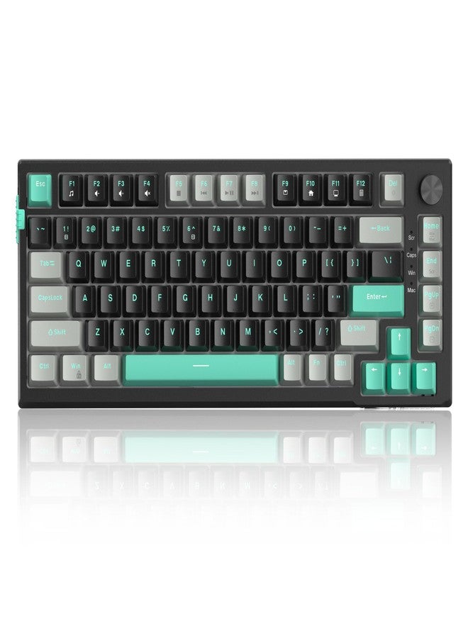 MageGee SKY81 75% Mechanical Gaming Keyboard, Hot Swappable Joint, Custom Creamy Keyboard with 5-Layer Sound Dampening, Knob Control, RGB Backlight, NKRO - Image 1