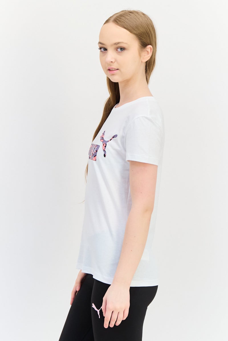 PUMA Women Sportswear Fit Short Sleeves Outdoor T-Shirt, White - Image 3