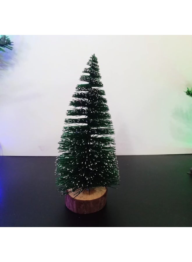 Home Care شجرة عيد الميلاد الصغيرة - 15 سم زينة طاولة من الصنوبر مع قاعدة خشبية | شجرة عيد الميلاد المصغرة للمنزل والمكتب وزينة غرفة المعيشة في العطلات - Image 3