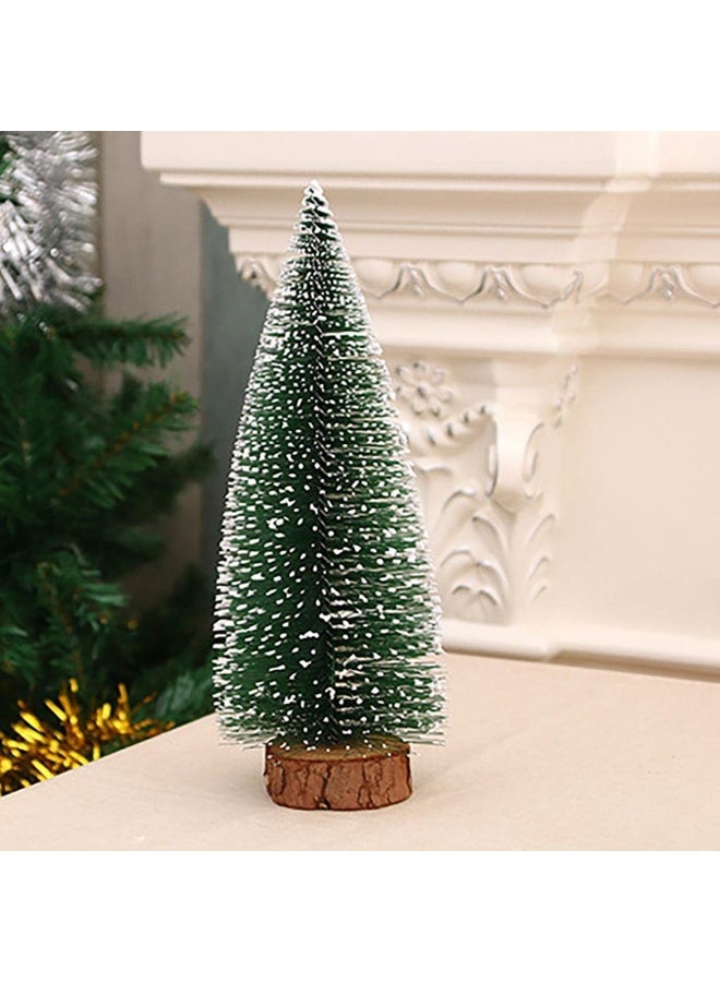 Home Care شجرة عيد الميلاد الصغيرة - 15 سم زينة طاولة من الصنوبر مع قاعدة خشبية | شجرة عيد الميلاد المصغرة للمنزل والمكتب وزينة غرفة المعيشة في العطلات - Image 5