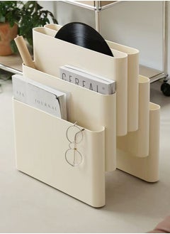 fashionhome Modern Compact Design Floor Magazine Rack File Holder Books Newspapers Tablets Laptops Keyboards and Headphones Stylish Mail Organizer for Home and Office 40x18.5x44.5 cm  - Image 2