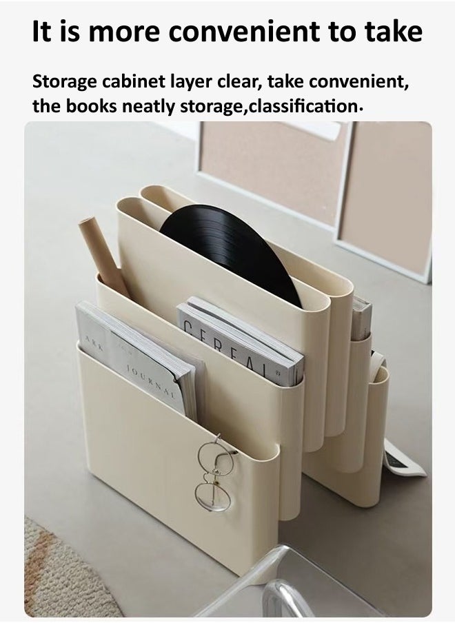 fashionhome Modern Compact Design Floor Magazine Rack File Holder Books Newspapers Tablets Laptops Keyboards and Headphones Stylish Mail Organizer for Home and Office 40x18.5x44.5 cm  - Image 4
