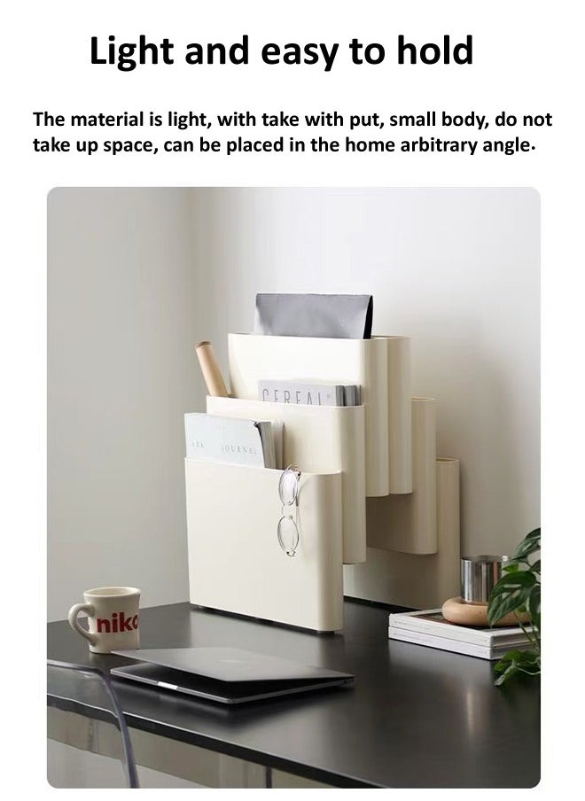 fashionhome Modern Compact Design Floor Magazine Rack File Holder Books Newspapers Tablets Laptops Keyboards and Headphones Stylish Mail Organizer for Home and Office 40x18.5x44.5 cm  - Image 5