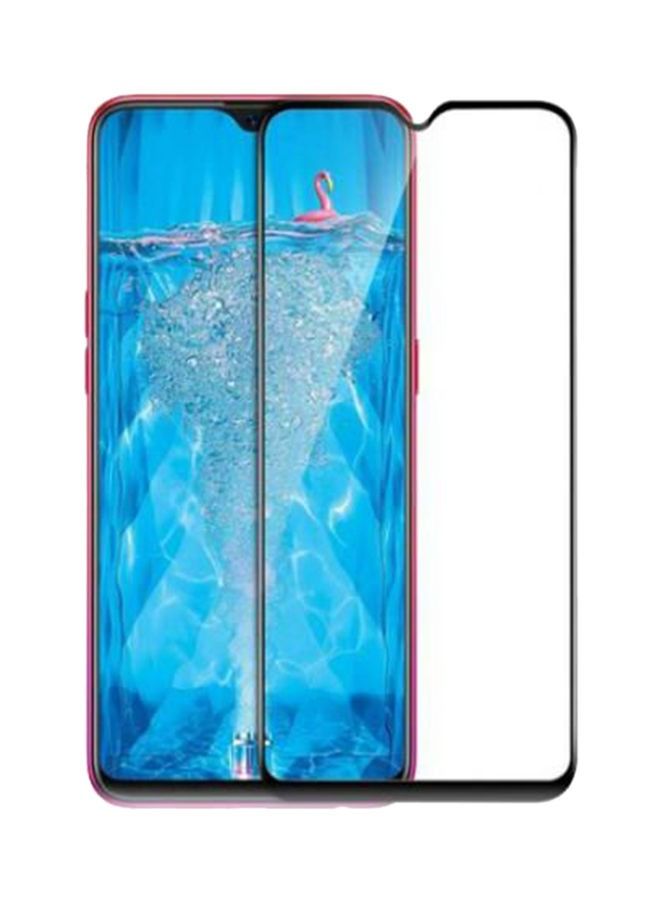 عبوة من 2 واقي شاشة زجاجي مقوى منحني 5D لهاتف Oppo F9 (F9 Pro) شفاف