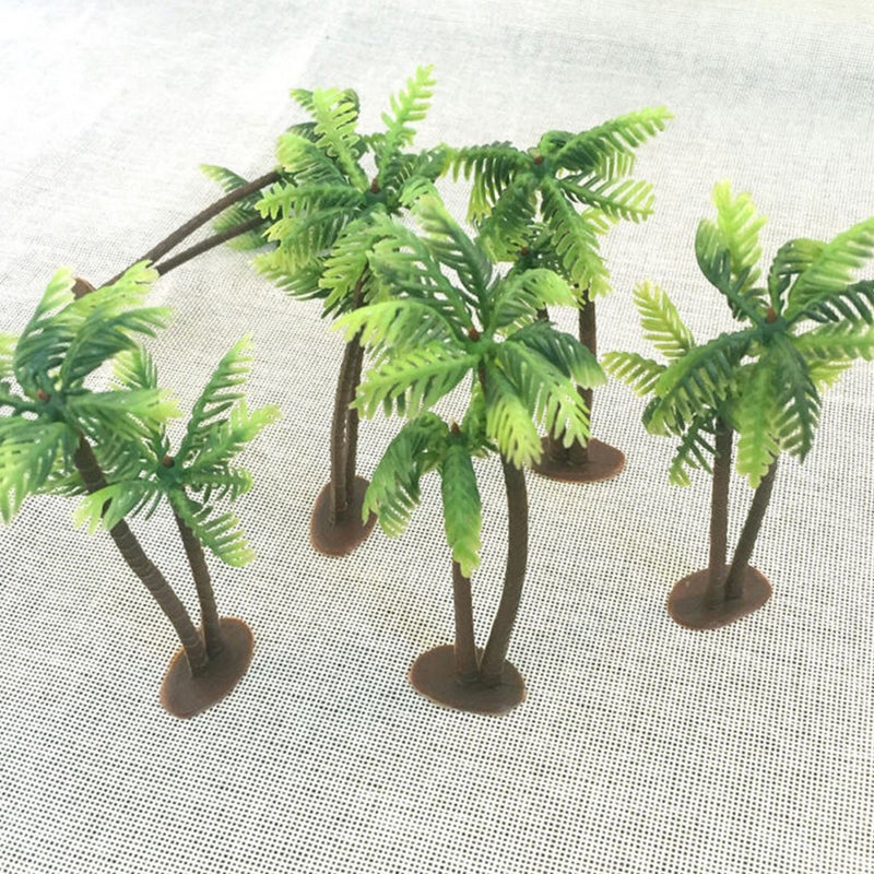 12pcs Coconut Tree Cake Decor Unique Cupcake Ornaments Birthday Cake Adornment Scenery Layout Miniature Landscape Decor - Image 4