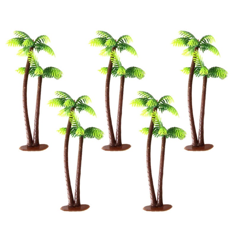 12pcs Coconut Tree Cake Decor Unique Cupcake Ornaments Birthday Cake Adornment Scenery Layout Miniature Landscape Decor - Image 2