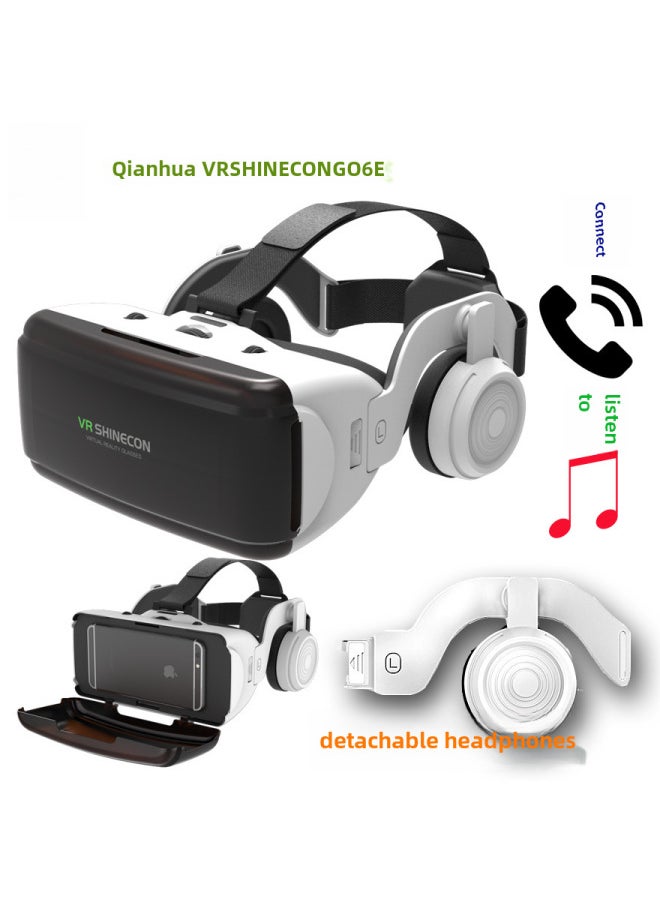 Generic Explosions VR Shinecon Magic Mirror G06E Headset Version VR Glasses Virtual Reality Mobile Phone 3D VR-Color:G06E B01 Black 050 Black  - Image 1