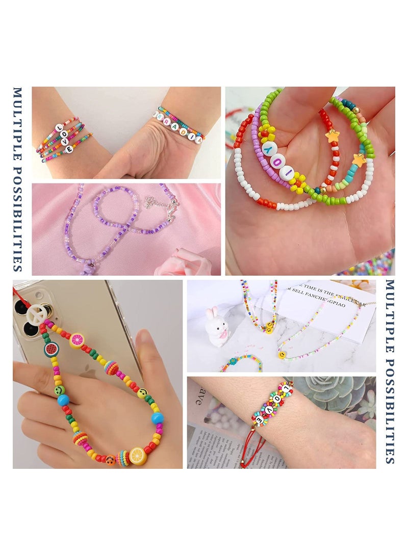 Mountain Gems Colors and Alphabet Letter Beads for Bracelet Jewelry Making  - Image 3