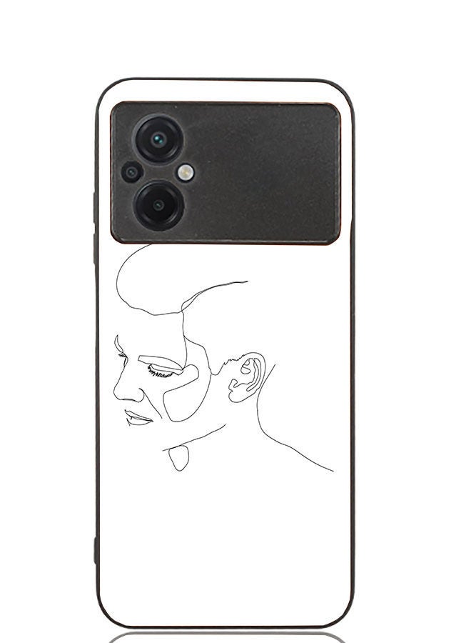 Okteq TPU Protection and Hybrid Rigid Clear Back Cover Case Male Face for Xiaomi Poco M5 / Xiaomi Poco M4 5G - Image 2