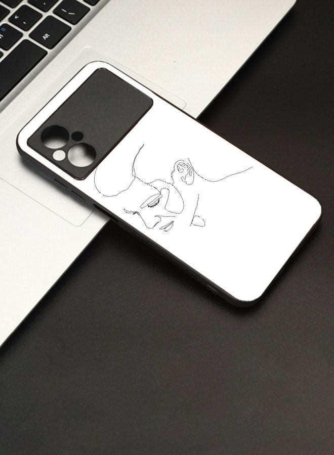 Okteq TPU Protection and Hybrid Rigid Clear Back Cover Case Male Face for Xiaomi Poco M5 / Xiaomi Poco M4 5G - Image 4