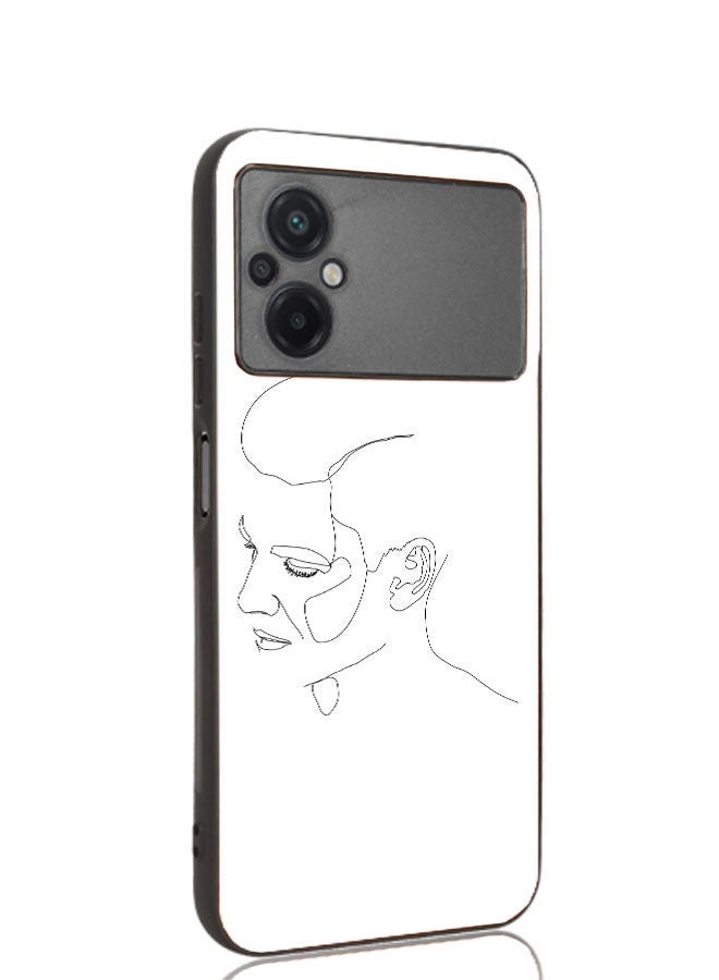 Okteq TPU Protection and Hybrid Rigid Clear Back Cover Case Male Face for Xiaomi Poco M5 / Xiaomi Poco M4 5G - Image 3