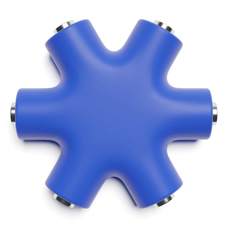 ExcelValley Mono Patch Cable Splitter - TS 3.5mm 1/8" - Modular Synth Eurorack [Dark Blue] - Image 4