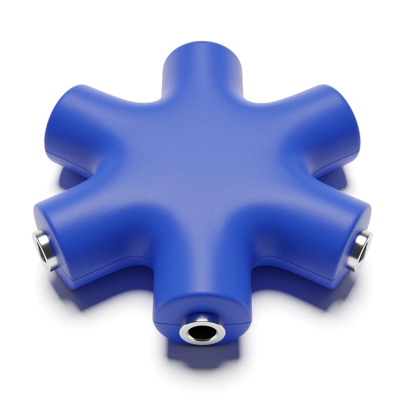 ExcelValley Mono Patch Cable Splitter - TS 3.5mm 1/8" - Modular Synth Eurorack [Dark Blue] - Image 3