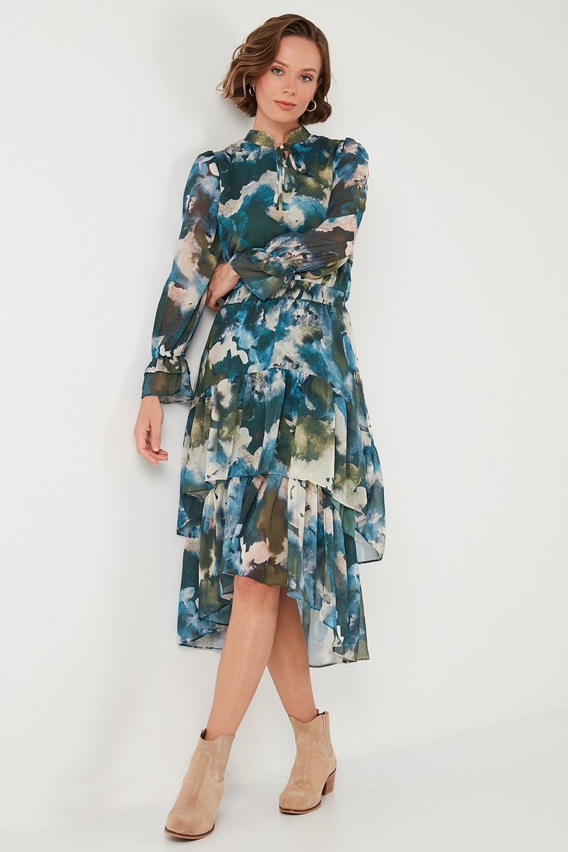 Lela Abstract Print Dress  - Image 3