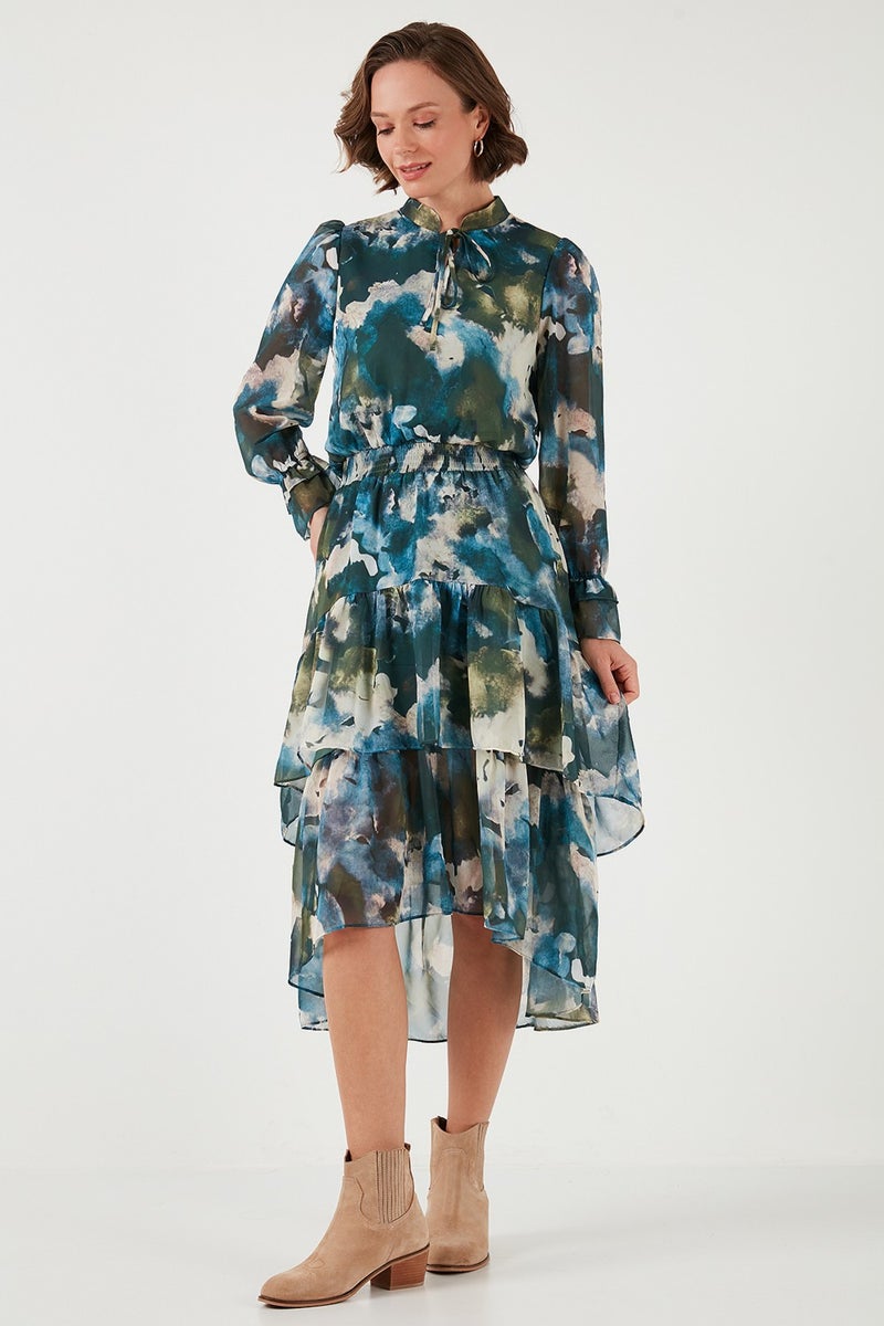 Lela Abstract Print Dress  - Image 4